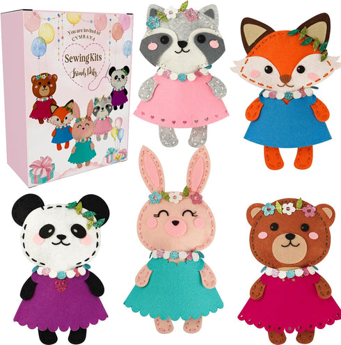 Cymbana Kid Sewing Craft Kit to Make a Friend for Beginner Felt