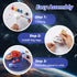 Solar System Project Kit for Kids, Mixed Sized Foam Balls, Painting Tools and Disc Planetary Orbits, DIY Planets Model
