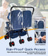 Double Stroller Rain Cover, Weather Shield for Side by Side Baby Double Stroller, Universal Waterproof Stroller Cover