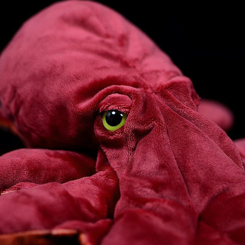 ZHONGXIN MADE Simulation Octopus Plush Toy, 18 Inch Red Soft Real Life Octopus Stuffed Animal for Children