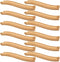 Mototo 12 Pieces Wooden Train Track Ascending Wood Railway Expansion Pieces Compatible