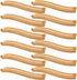 Mototo 12 Pieces Wooden Train Track Ascending Wood Railway Expansion Pieces Compatible