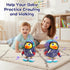 WRYBV Dancing Space Duck Toy, Space Duck Dancing Musical Interactive Toy, Walking Duck Baby Robot, Electric Dancing