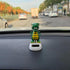 Green Solar Powered Dancing Dinosaur Decoration Gift, Swinging Dancer for Desk and Dashboard Home Decor