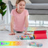 ZHFUYS Light Up Transparent Car Toy for Kids, Sensory Toys for Kid, Toy Car with Colorful Moving Gears, Fun Educational