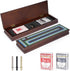 Wooden Cribbage Board Game Set, Premium Wooden Board with Magnetic Lock and