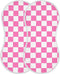 J JOYSAY Checkered Plaid Hot Pink Baby Burp Cloths for Boys Girls Large 22''x11''
