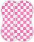 J JOYSAY Checkered Plaid Hot Pink Baby Burp Cloths for Boys Girls Large 22''x11''