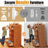 6-Pack Furniture Anchors for Baby Proofing, Anti Tip Straps Safety Kit to Prevent Dresser, Bookshelf, Cabinet from