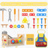 2 Set 2-4, Toys for Year Old Boy - Wooden Kids Tool with Apron, Montessori Toddler Bench STEM Educational Construction
