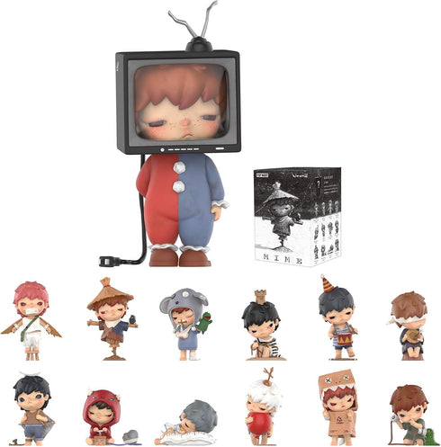 POP MART Hirono Mime Series Blind Box Figures, Random Design Action Figures Collectible Toys for Home Decorations