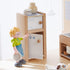 Set 4" HABA Little Friends Kitchen Room - Wooden Dollhouse Furniture for Bendy Dolls