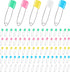 DF DUALFERV 110 Pcs Stainless Steel Diaper Pins, 2.1 Inch Baby Diaper Pins for