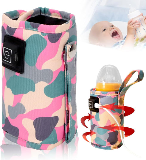 USB Baby Bottle Warmer,Portable Car Travel Bottle Warmer,Three Levels Temperature Adjustment Hook