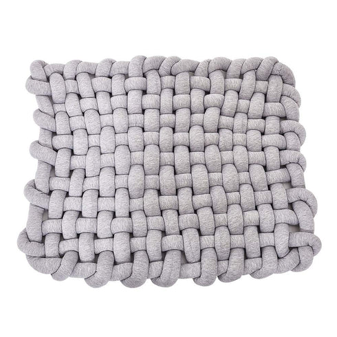 Wonder Space Knotted Braided Plush Mat, Baby Infant Newborn Tummy Time Playing