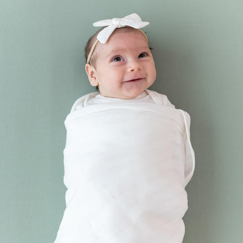 Soft & Breathable Bamboo Muslin Swaddle Blanket for Babies - Cloud Design