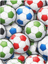 CZXW 52" 28" Colorful Soccer Balls Crib Sheets Fitted x Natural Cotton Soft & Breathable for Baby Crib Mattress