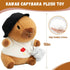 10 Set 9 10.2inch Pcs Capybara Plush with Clothes Capybara Stuffed Animal with Clothes and Accessories Dress Up Plush