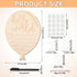 XIHIRCD Baby Announcement Sign, Premium Poplar Plywood Balloon Shape Baby Birth Announcement Sign Baby Hospital