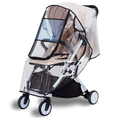 Bemece Stroller Rain Cover, Universal Baby Travel Weather Shield, Windproof and Waterproof
