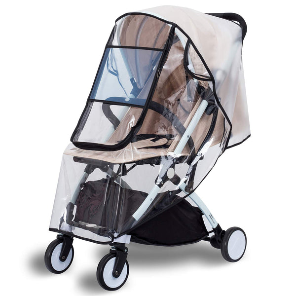 Bemece Stroller Rain Cover, Universal Baby Travel Weather Shield, Windproof and Waterproof