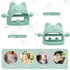 Baby Teething Toys for 0-6 Months, Silicone Teether Chew Mitt for Teething Relief, Perfect Baby Shower Gifts (Cartoon