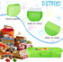 3 15 Inch 3 Suzile Pcs Portable Sensory Bin Sand Tray with Lid, Colorful Plastic Sandbox, Christmas Large Tray Fill