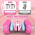 2.4Ghz 360 3+ Remote Control Car, Pink RC Cars for Girls, Rechargeable RC Truck, Double Sided Rotating Stunt Car Toy