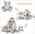 3 17.7 Inch Mommy Set, MaoGoLan White Tiger Stuffed Animal with Babies, Tiger Plush Soft Stuffed Tiger Family Toys