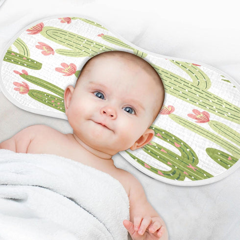 YEGAME Set 1 11 22 Inch Muslin Baby Burp Cloths of - Cactus Super Absorbent Cotton Burping Rags Soft Baby Washcloths