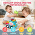 1 2 3 18-36 P&C Dinosaur Truck Toys for Year Old Boys Girls, Months Baby Toy with Music & Lights, Montessori Learning