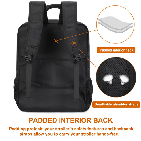 Backpack Mactso Stroller Travel Bag Compatible with GB Pockit Air Plus All Terrain and GB Pockit + All City