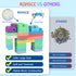 Kids 21 PCS Colorful Soft Building Blocks for Toddlers, Large STEM Toys, Baby Teething Gifts