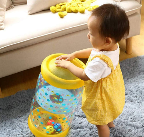 Baby Crawling Toy - Fitness Toys to Exercise Your Baby's Hearing, Touch, Muscles, and Coordination, Yellow