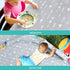 2 Pack 42 46 Splat Mat for Under High Chair & Arts & Crafts & Eating Mess, Waterproof Baby Playtime Anti-Slip Mat