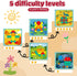 Set 248 4-8, 4 5 6 7 8 Wooden Magnetic Pattern Block with Cards & Pen, Pcs Montessori Creative Magnetic Puzzle Toys