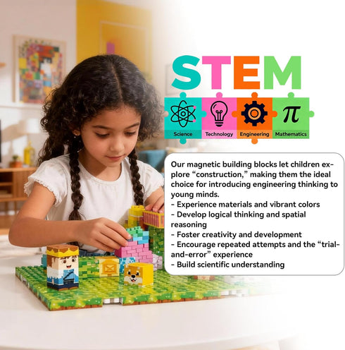 powerful xishan 150 3+, 4 PCS Magnetic Blocks, Magnetic Building Blocks Cubes, Princess Magnet Toys for Kids Ages