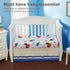 100% 28in 52in, Everyday Kids Baby Boy Fitted Crib Sheet, Under Construction, Soft Breathable Microfiber Baby Sheet