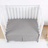 CaSaJa Microfiber 3 Pack Porta Mini Crib Sheets, Soft Breathable Playard Playpen Sheets Set, Navy Gray