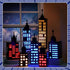15 Pcs Hero Party Favor Boxes, Skyscraper 3D City Box Skyline Buildings, Hero Theme Centerpiece Decorations for