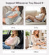 Pregnancy Pillows for Sleeping, Memory Foam Maternity Pillow Support for Back Belly HIPS, Adjustable Travel Wedge