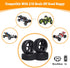 Hobbypark Front and Rear Tires & Wheels Set, 12mm Hex Hubs for Redcat HPI Exceed RC 1/10 Off Road Buggy