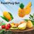 Set, 1-3 1 2 3 Toddler Toys Play Food Learning Toy Cutting Food with Color Sorting Basket, Pretend Play Kitchen