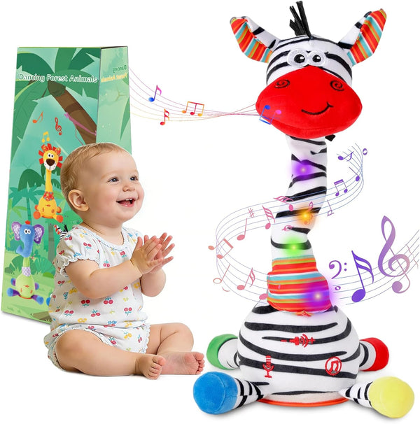 Dancing Talking Zebra Toy, Stuffed Animal Baby Toy Repeating What You Say,