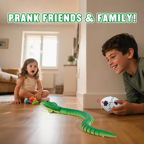 6+ AMCHSURI Remote Control Snakes Realistic Prank Rc Snake Cobra Rechargeable Smart Sensing Cat Toy with Infrared