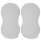TILLYOU Baby Bassinet Sheets, Cotton 2 Pack, 31.5"x18" Breathable Mattress Protector, Gray