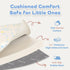 1.3" 50 x50 Thick Playmat for Floor, Monthly Milestone Mat, Padded Support Soft Plush Nursery Mat for Crawling Kick
