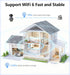 Gyliziex 2K 2.4&5Ghz 2 Cameras for Home Security Indoor Robot, Indoor Camera WiFi Wireless Pet/Nanny/Dog Camera Phone
