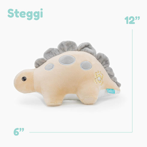 Bellzi Stegosaurus Cute Stuffed Animal Plush Toy, Adorable Soft Dinosaur Toy Plushies for Kids, Babies