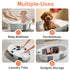 0 36 Collapsible Baby Bathtub - Large Baby Bath Tub with Thermometer & Cushion | Travel Portable Newborn Infant Bathtub